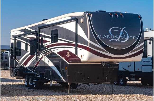 2018 DRV Mobile Suites 39DBRS3 Bath &amp; 1/2 Fifth Wheel W/ Theater Seats, Oven, Dishwasher, Alum. Wheels &amp; Much More