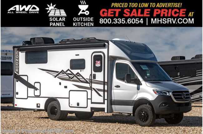 2025 Entegra Coach Condor 23S All-Wheel Drive (AWD) Luxury B+ W/ Outdoor Kitchen, Rear Awning, Solar, Lithium Battery, Cab TV &amp; More