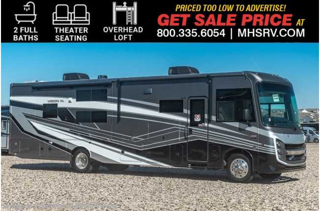 2025 Entegra Coach Vision XL 36A 2 Full Bath Bunk Model RV W/ King Bed, OH Loft, Theater Seats, Farmhouse, W/D &amp; More
