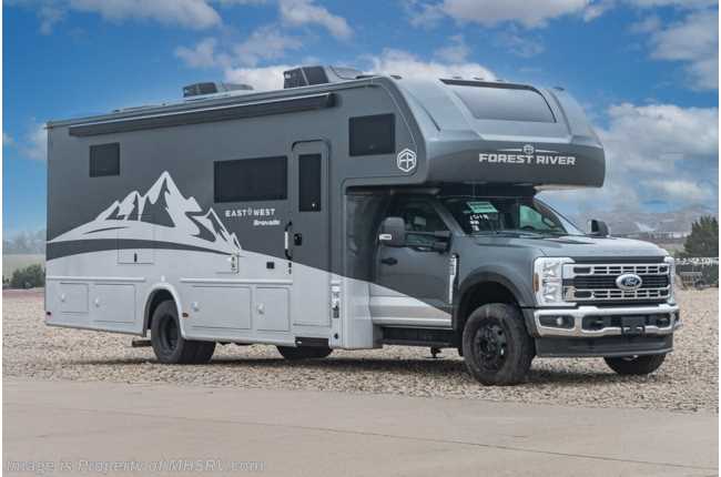 2025 East to West Bravado 33DS 4x4 Super C RV W/ Theater Seats, 8KW Diesel Gen., Solar &amp; more