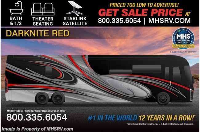 2026 Entegra Coach Cornerstone Reserve 45D Bath &amp; 1/2 RV W/ Starlink, Lithionics System, Theater Seats, Garmin System, Spartan Chassis &amp; More