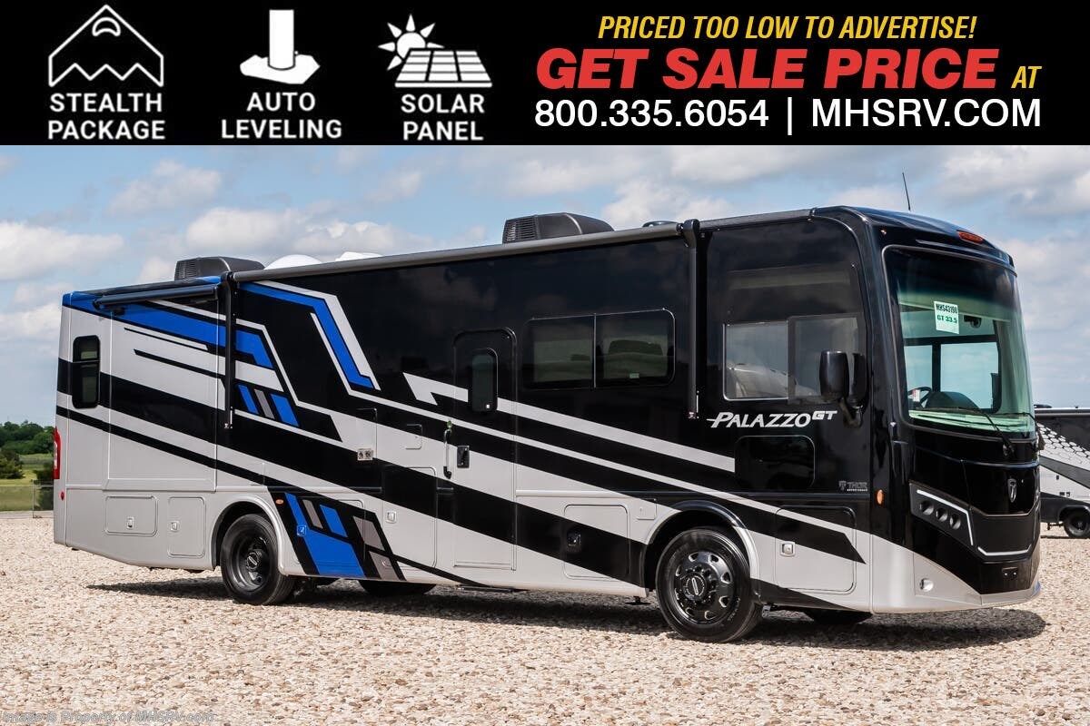 2026 Thor Motor Coach Palazzo GT 33.5 Bunk House Diesel Pusher W/ Solar, Stealth Package, Auto Leveling, Power OH Loft, Theater Seats, 3 Cams &amp; More