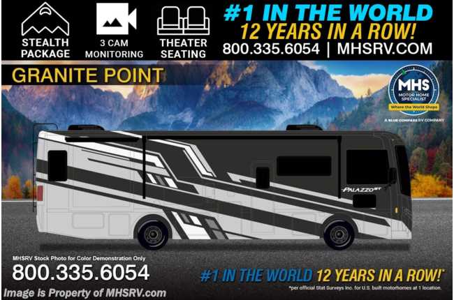 2026 Thor Motor Coach Palazzo GT 37.4 W/ Theater Seats, King Bed, Stealth Pkg., 3 Camera Monitoring &amp; More