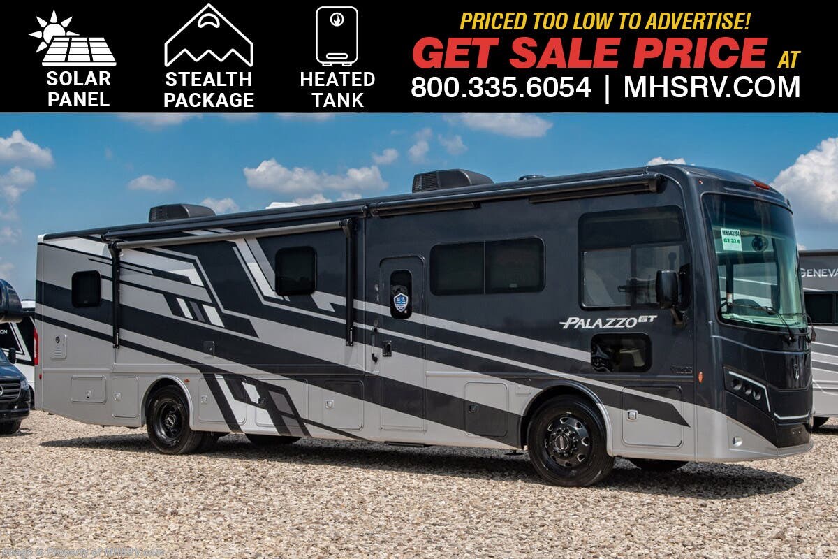 2026 Thor Motor Coach Palazzo GT 37.4 W/ Theater Seats, King Bed, Stealth Pkg., 3 Camera Monitoring &amp; More