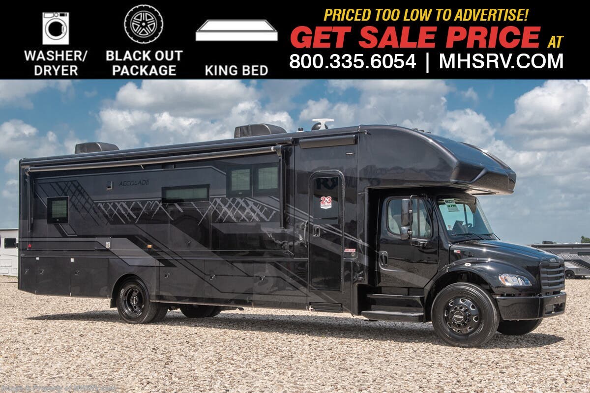 2026 Entegra Coach Accolade 37M Super C W/ King Bed, Black Out Pkg., W/D, Starlink, Slide Out Tray &amp; More