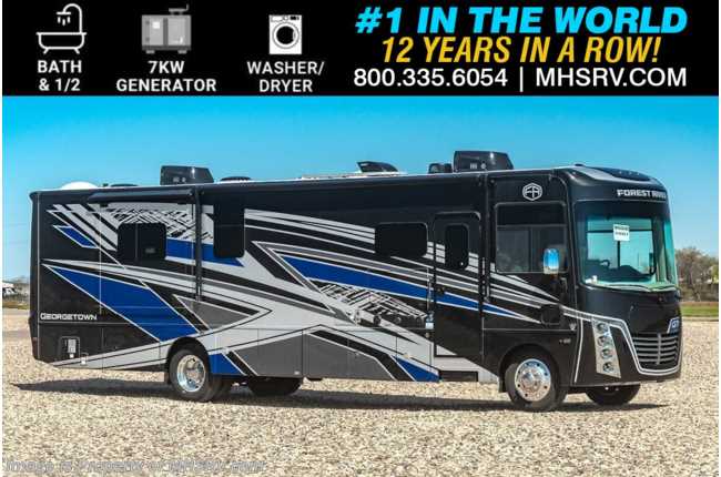 2025 Forest River Georgetown GT7 36D7 Bath &amp; 1/2 RV W/ 7KW Gen, W/D, Theater Seats, Mudflap &amp; Much More
