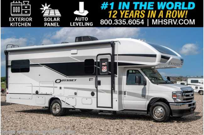 2026 Entegra Coach Odyssey 25R W/ Ext. Kitchen, Auto Leveling, Solar, Theater Seating, 2nd House Battery, Bedroom TV &amp; More