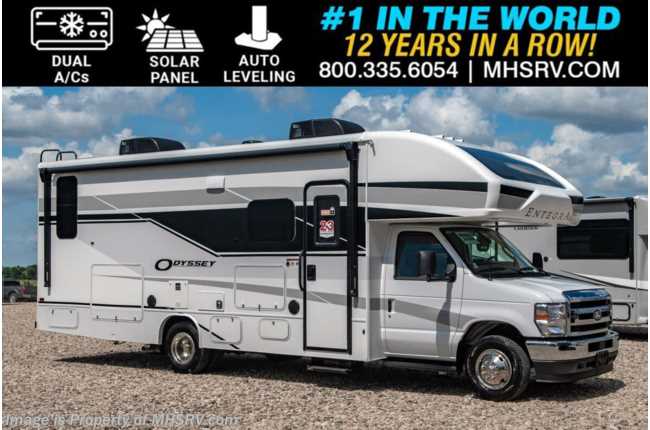 2026 Entegra Coach Odyssey 26M W/ Dual A/C, Solar, Auto Leveling, Exterior Kitchen, 50” TV W/ Fireplace &amp; More
