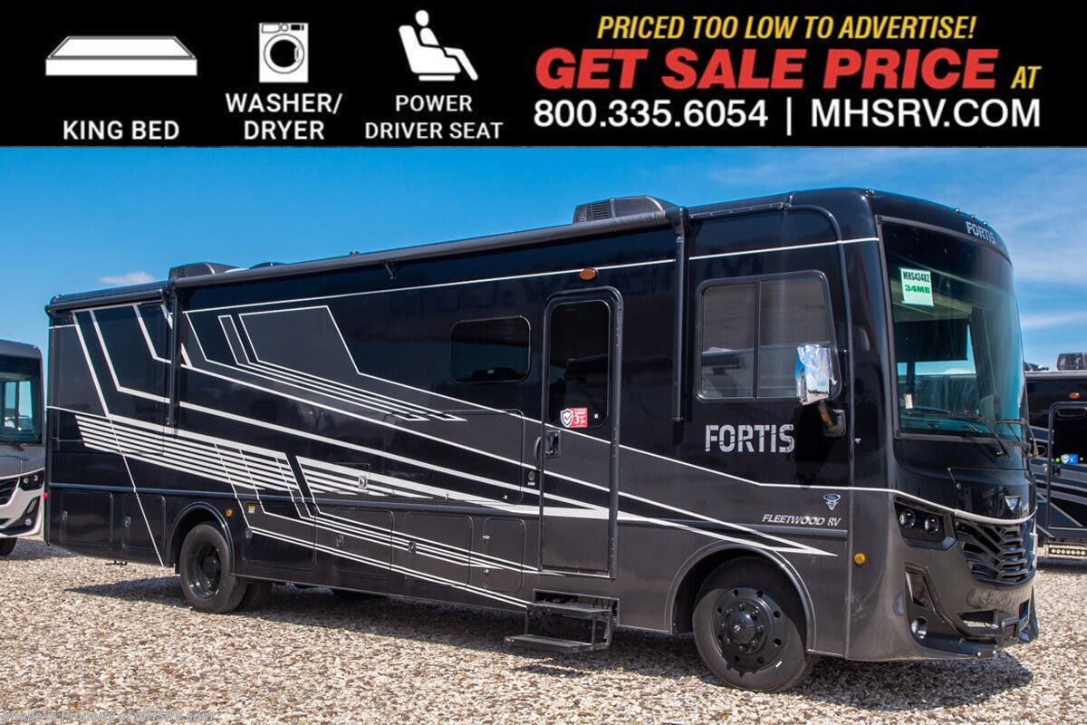2026 Fleetwood Fortis 34MB W/ King Bed, W/D, Pwr Driver Seat, Blackout Pkg. &amp; More