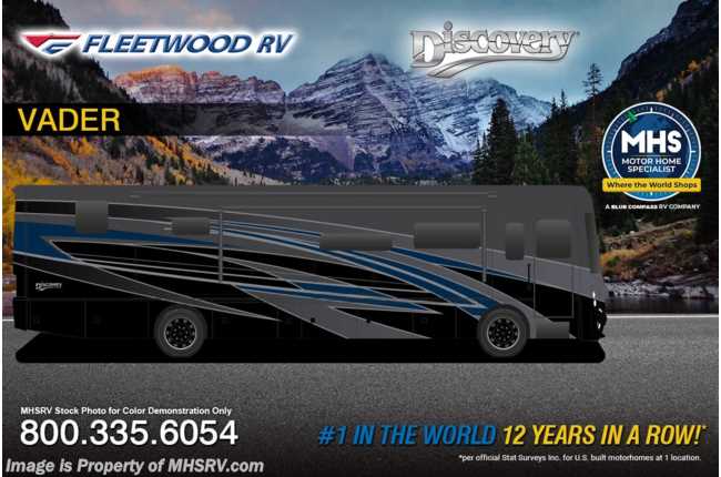 2026 Fleetwood Discovery 38N 2 Full Bath Bunk Model RV W/Technology Pkg, 3 A/C&apos;s, Dishwasher, OH Loft  &amp; More