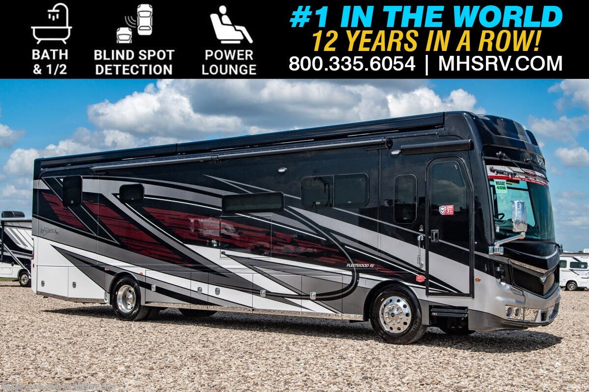 2026 Fleetwood Discovery LXE 40M Bath &amp; 1/2 W/ Blind Spot Detect, Motion Pwr Lounge, Heated Tile Floor, Starlink &amp; Ext. Freezer