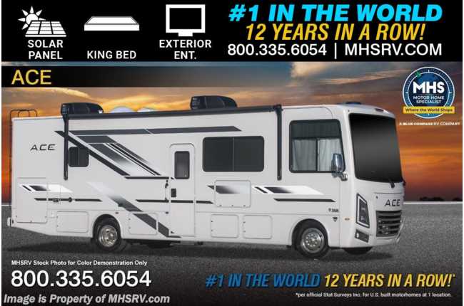 2026 Thor Motor Coach A.C.E. 32B Bunk Model RV W/ King Bed, Solar, Ext. Entertainment &amp; More