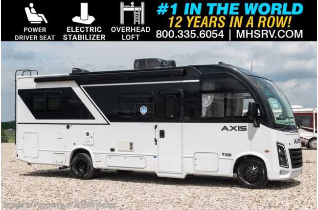 2026 Thor Motor Coach Axis 26.2 W/ Electric Stabilizer System, Pwr. Drivers Seat, OH Loft &amp; Theater Seating