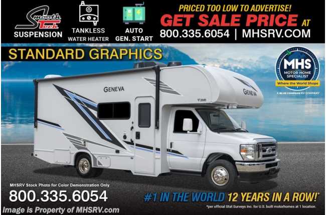 2026 Thor Motor Coach Geneva 22VZ W/ 50 State Generator, SmoothTECH Suspension, Tankless Water Heater, AGS, Cali Collection &amp; More