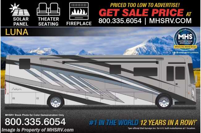 2026 Thor Motor Coach Aria 3702 360HP Diesel RV W/ Solar, Theater Seats, Fireplace, W/D, King Bed &amp; More
