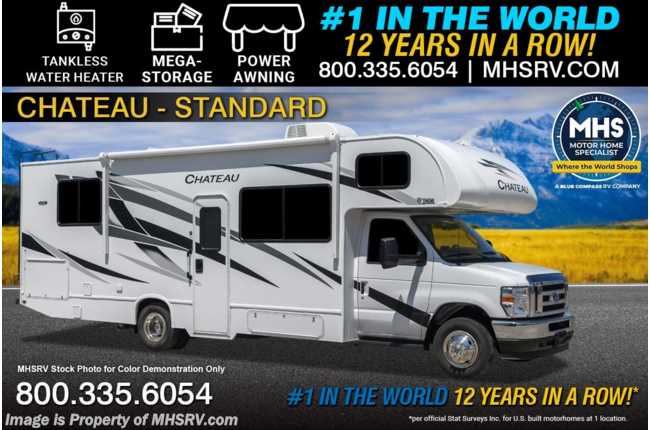 2026 Thor Motor Coach Chateau 25Z W/ 50 State Generator,Tankless Water Heater, MEGA-Storage™, Pwr. Patio Awning
