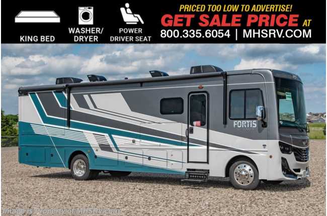2026 Fleetwood Fortis 34MB W/ King Bed, W/D, Pwr Driver Seat, Collision Mitigation, Steering Stabilizer System &amp; More
