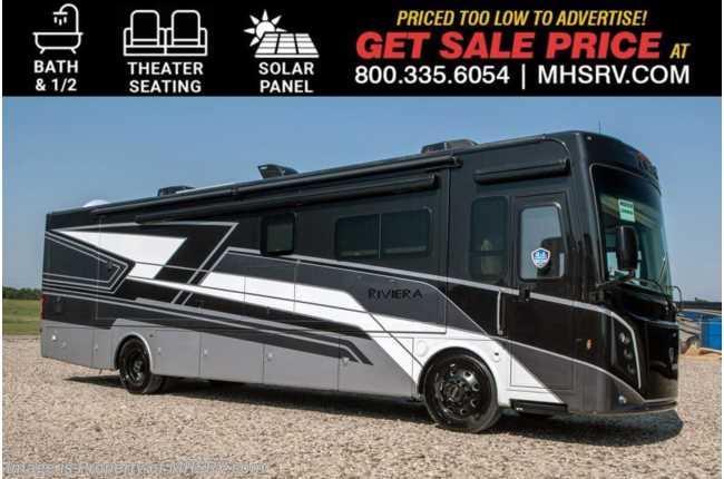 2026 Thor Motor Coach Riviera 38RB 340HP Diesel Pusher Bath &amp; 1/2 RV W/ Theater Seats, Rapid Camp+® Multiplex System, Solar, King Bed &amp; More