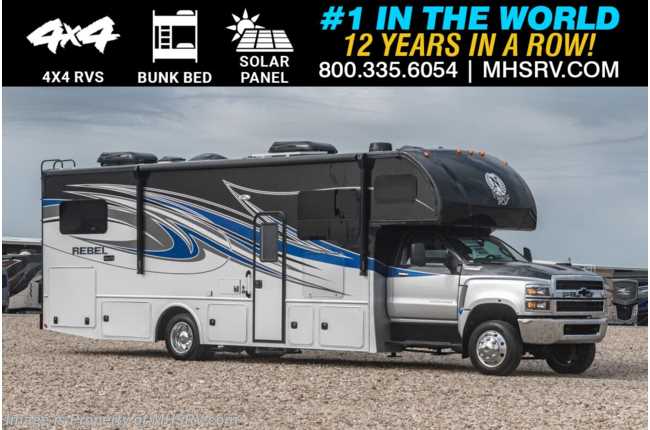 2026 Nexus Rebel 35R Bunk Model 4x4 Super C W/ Solar, Roof Ladder, Oven, Ext. TV, Outside Kitchen