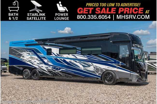 2026 American Coach American Dream 45A Bath &amp; 1/2 W/ Starlink, Motion Pwr. Lounge, Dual Power Trays, Tech. Pkg. &amp; More