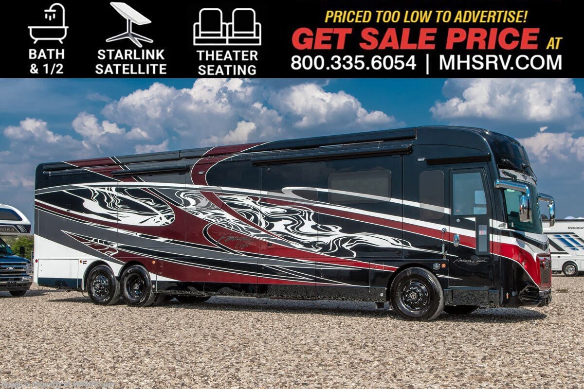 2026 American Coach American Eagle 45K Bath &amp; 1/2 W/ Starlink, Theater Seats, Dual Power Trays, Tech. Pkg., Ext. Freezer &amp; More
