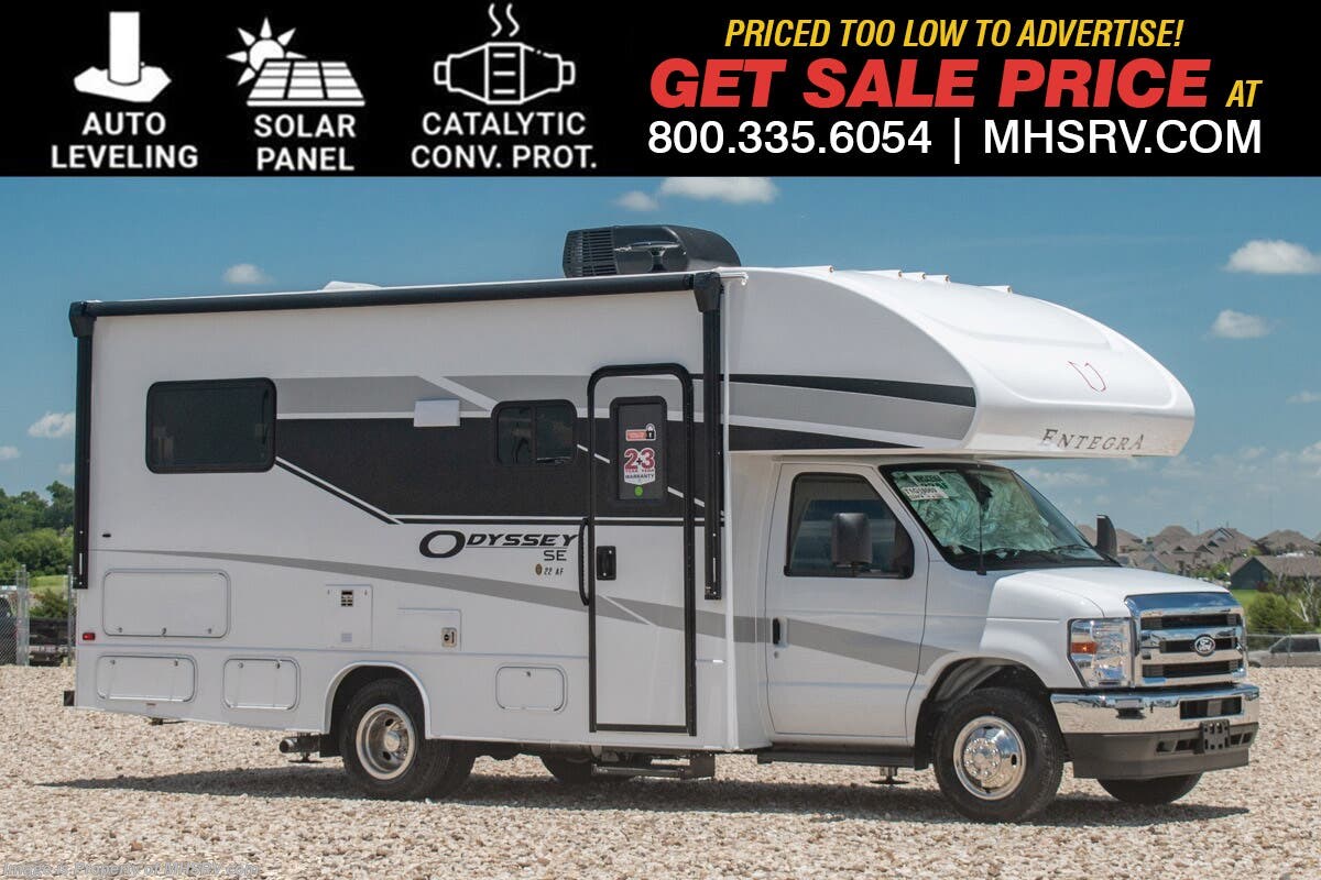 2026 Entegra Coach Odyssey SE 22AF W/ Catalytic Converter Protection, Solar, Auto Leveling, Customer Value Pkg. &amp; Much More