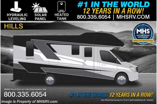 2025 Entegra Coach Qwest 24R Diesel Sprinter W/ Hydraulic Auto Leveling, Solar, Heated Tanks &amp; More