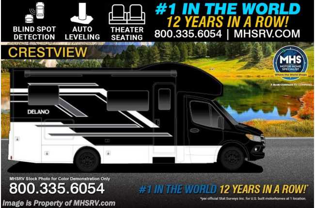 2026 Thor Motor Coach Delano Sprinter 24XL Sprinter Diesel W/ Auto Leveling, Theater Seating, 4500 Premium Chassis, Blind Spot Detection &amp; Much More