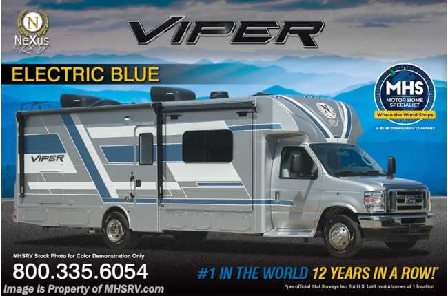 2026 Nexus Viper 29V W/ Theater Seats, Glass Shower Door, Auto Leveling Jacks, 2nd A/C, Oven &amp; More