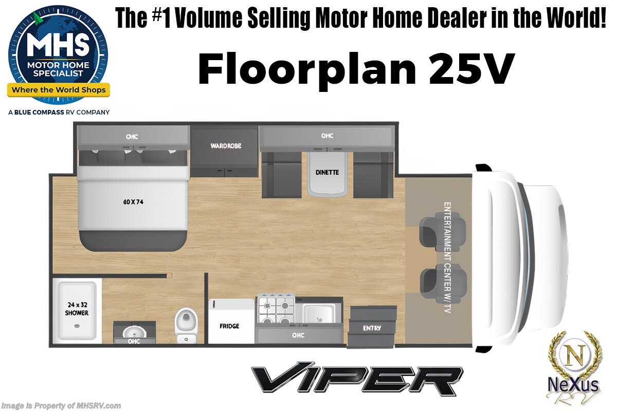 Floorplan of 2026 Nexus Viper 25V