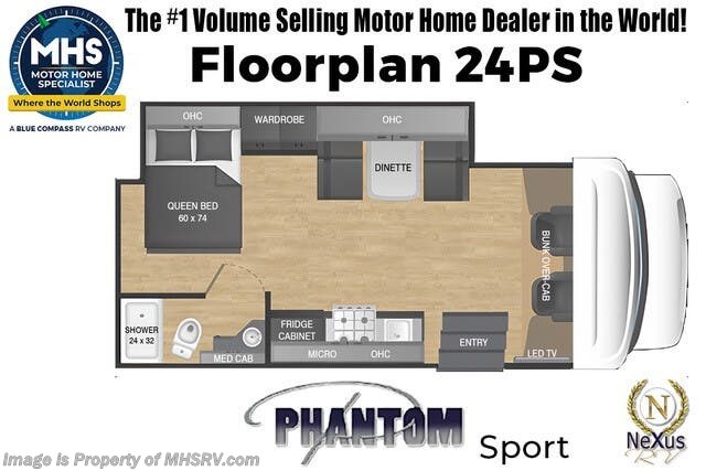 Floorplan of 2026 Nexus Phantom Sport 24PS