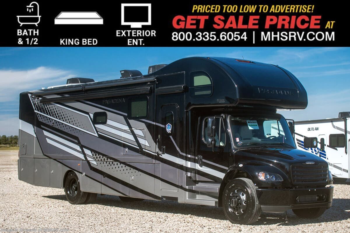 2026 Thor Motor Coach Pasadena 38DX Super C Bath &amp; 1/2 RV W/ King Bed, Ext. Entertainment, Fireplace, Theater Seats &amp; Solar