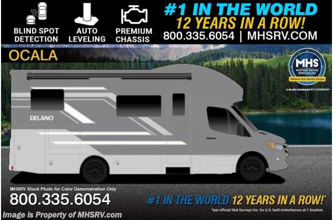 2026 Thor Motor Coach Delano Sprinter 24TT Sprinter Diesel / Blind Spot Detection, 4500 Premium Chassis, Theater Seats &amp; More