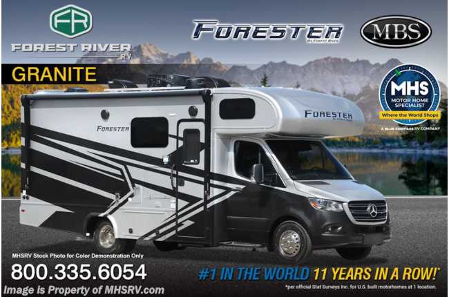 2026 Forest River Forester MBS 2401M Sprinter Diesel W/ Premium Chassis, Solar, Auto Leveling, &amp; Premium Camping Pkg.