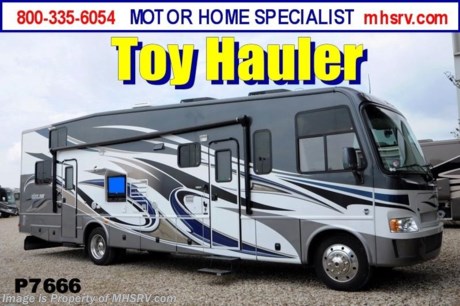 /TX 9/23/2013 &lt;a href=&quot;http://www.mhsrv.com/thor-motor-coach/&quot;&gt;&lt;img src=&quot;http://www.mhsrv.com/images/sold-thor.jpg&quot; width=&quot;383&quot; height=&quot;141&quot; border=&quot;0&quot; /&gt;&lt;/a&gt; 2012 Thor Motor Coach Outlaw Toy Hauler: Model 3611 with slide-out room and Ford 22-Series chassis. This unit measures approximately 37 feet 4 inches in length and features exterior entertainment center, electric queen lift bed in garage, LCD TV in garage, high polished aluminum wheels, dual pane windows, power patio awning, LCD TVs a 5500 Onan generator, pass-through storage, rear drop down gate, remote filling station, automatic leveling system, electric entrance steps, dash fans, power mirrors with heat, back-up camera, DVD, refrigerator, power vent, dual A/C units, enclosed and heated holding tanks, exterior shower, premium sound system, power sun shades and much more. For additional photos and information on this unit please visit MHSRV .com or call 800-335-6054.
