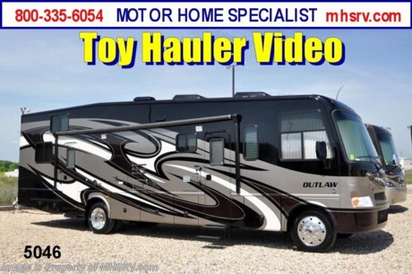 &lt;a href=&quot;http://www.mhsrv.com/thor-motor-coach/&quot;&gt;&lt;img src=&quot;http://www.mhsrv.com/images/sold-thor.jpg&quot; width=&quot;383&quot; height=&quot;141&quot; border=&quot;0&quot; /&gt;&lt;/a&gt; 
Thor Motor Coach Outlaw toy hauler motorhome sold to Texas on 5/5/12.