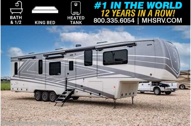 2025 DRV Mobile Suites Nashville Luxury Bath &amp; 1/2 5th Wheel W/ King Bed, Heated Tanks, W/D, Power Cord Reel, Fireplace &amp; More