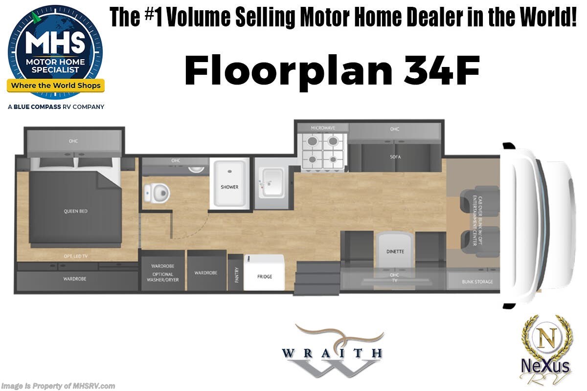 Floorplan of 2026 Nexus Wraith 34F