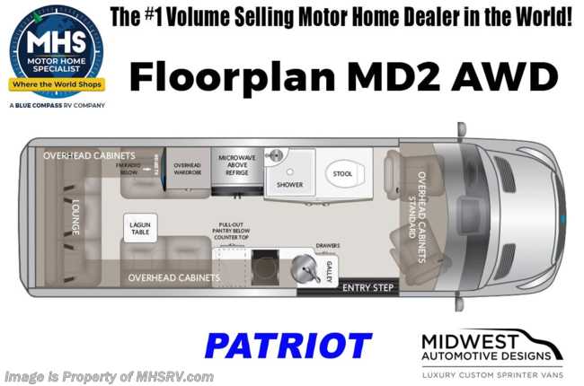 2026 Midwest Patriot MD2 AWD W/ Seat Heat &amp; Massage, Starlink Satelite, Freedom Lithium System &amp; More