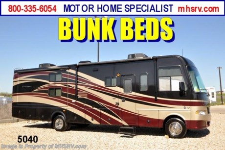 &lt;a href=&quot;http://www.mhsrv.com/thor-motor-coach/&quot;&gt;&lt;img src=&quot;http://www.mhsrv.com/images/sold-thor.jpg&quot; width=&quot;383&quot; height=&quot;141&quot; border=&quot;0&quot; /&gt;&lt;/a&gt;

&lt;object width=&quot;400&quot; height=&quot;300&quot;&gt;&lt;param name=&quot;movie&quot; value=&quot;http://www.youtube.com/v/SBqi8PKYWdo?version=3&amp;amp;hl=en_US&quot;&gt;&lt;/param&gt;&lt;param name=&quot;allowFullScreen&quot; value=&quot;true&quot;&gt;&lt;/param&gt;&lt;param name=&quot;allowscriptaccess&quot; value=&quot;always&quot;&gt;&lt;/param&gt;&lt;embed src=&quot;http://www.youtube.com/v/SBqi8PKYWdo?version=3&amp;amp;hl=en_US&quot; type=&quot;application/x-shockwave-flash&quot; width=&quot;400&quot; height=&quot;300&quot; allowscriptaccess=&quot;always&quot; allowfullscreen=&quot;true&quot;&gt;&lt;/embed&gt;&lt;/object&gt; /LA 8/28/12/ $2,000 VISA Gift Card with purchase. Offer Ends 8/31/12.  &lt;object width=&quot;400&quot; height=&quot;300&quot;&gt;&lt;param name=&quot;movie&quot; value=&quot;http://www.youtube.com/v/_D_MrYPO4yY?version=3&amp;amp;hl=en_US&quot;&gt;&lt;/param&gt;&lt;param name=&quot;allowFullScreen&quot; value=&quot;true&quot;&gt;&lt;/param&gt;&lt;param name=&quot;allowscriptaccess&quot; value=&quot;always&quot;&gt;&lt;/param&gt;&lt;embed src=&quot;http://www.youtube.com/v/_D_MrYPO4yY?version=3&amp;amp;hl=en_US&quot; type=&quot;application/x-shockwave-flash&quot; width=&quot;400&quot; height=&quot;300&quot; allowscriptaccess=&quot;always&quot; allowfullscreen=&quot;true&quot;&gt;&lt;/embed&gt;&lt;/object&gt; MSRP $129,600. New 2012 Thor Motor Coach Daybreak. Model 34BD. This Bunk House RV measures approximately 35 feet 6 inches in length and features (2) slide-out rooms. Optional equipment includes a Vintage Maple wood package, full body paint exterior, bedroom LCD TV, back-up camera with audio, side view cameras, rear ducted A/C, Onan 5500 Marquis Gold generator, dual 6-volt batteries, 50 amp service, gas/electric water heater, power mirrors with heat, large double door refrigerator, iPod docking station, dash fans &amp; automatic leveling jacks. The 2012 Daybreak also features a V-10 Ford, one piece windshield, front roof A/C unit, LCD TV, electric awning and much more. CALL MOTOR HOME SPECIALIST at 800-335-6054 or Visit MHSRV .com FOR ADDITONAL PHOTOS, DETAILS, BROCHURE, WINDOW STICKER, VIDEOS &amp; MORE.