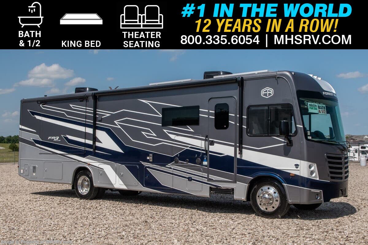 2025 Forest River FR3 Plus 35G Bath &amp; 1/2 RV W/ King Bed, Theater Seats, Stack. W/D &amp; Much More
