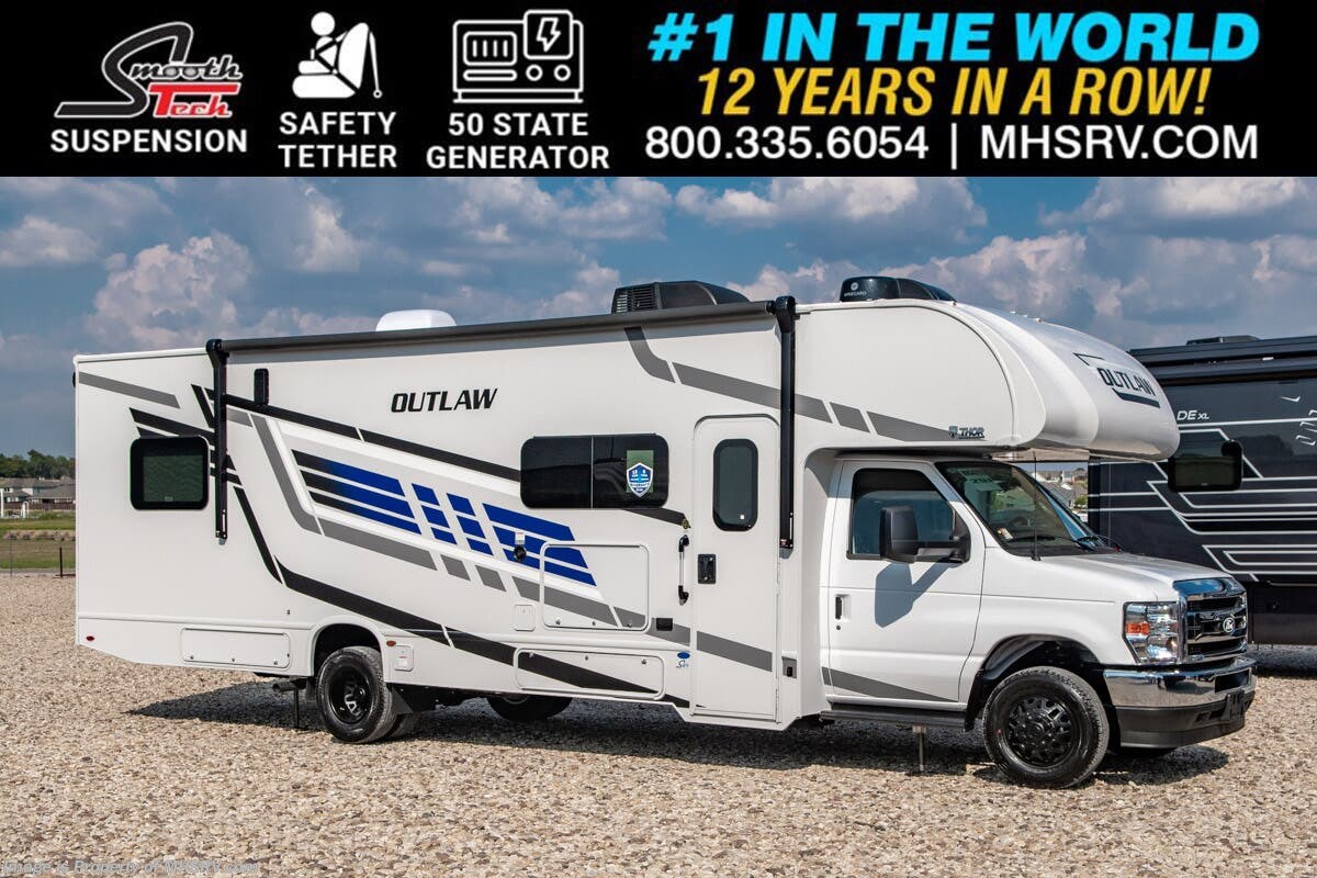 2026 Thor Motor Coach Outlaw Toy Hauler 29T Toy Hauler W/ SmoothTECH Suspension, Child Safety Net, 50 State Gen. &amp; More