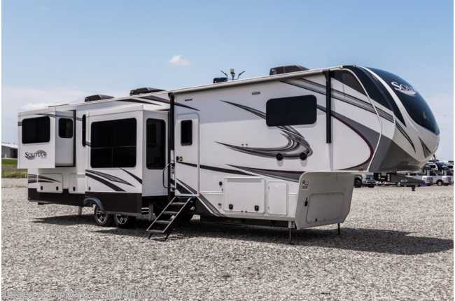2022 Grand Design Solitude 375RES 5th Wheel W/ Theater Seats, Solar, Fireplace, King Bed, 4 Burner Range, Oven &amp; More