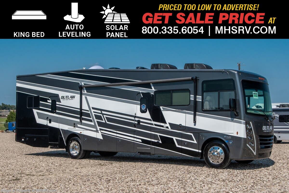 2026 Thor Motor Coach Outlaw Wild West Edition 38K Toy Hauler RV W/ King Bed, Auto Leveling, Solar, Tankless Water Heater, FBP &amp; More