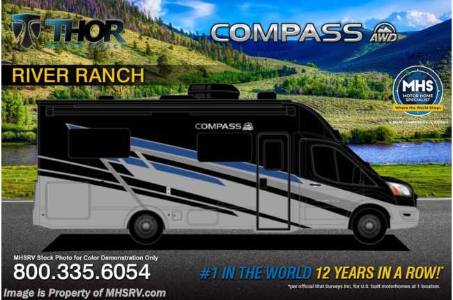 2026 Thor Motor Coach Compass AWD 24JG Luxury B+ EcoBoost® Edition W/ Blind Spot Monitoring System
