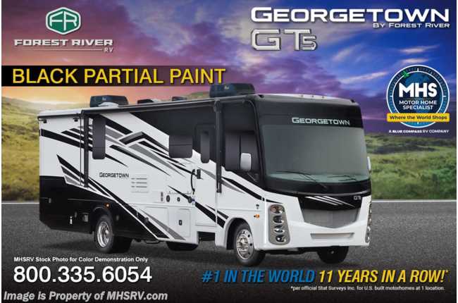 2026 Forest River Georgetown GT5 36F5 2 Full Bath Bunk Model RV W/ King Bed, Washer/Dryer, Theater Seats &amp; More