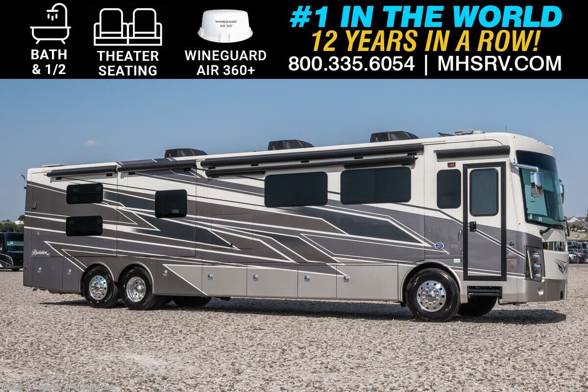 2025 Forest River Berkshire XLT 45E Bath &amp; 1/2 Bunk Model RV W/ Theater Seats, Winegard Traveler, King Bed &amp; More
