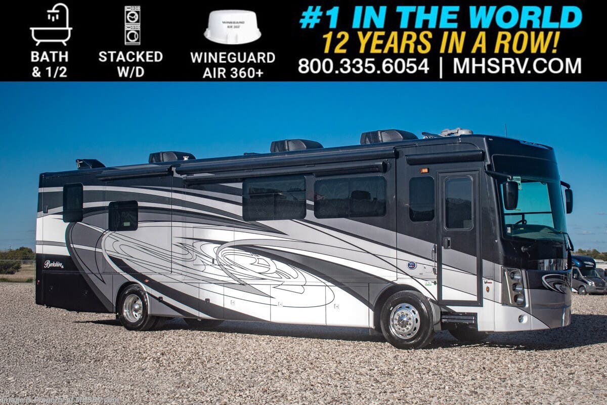 2025 Forest River Berkshire XL 40D Bath &amp; 1/2 RV W/ Stack W/D, Winegard Traveler, King Bed, Fireplace &amp; More