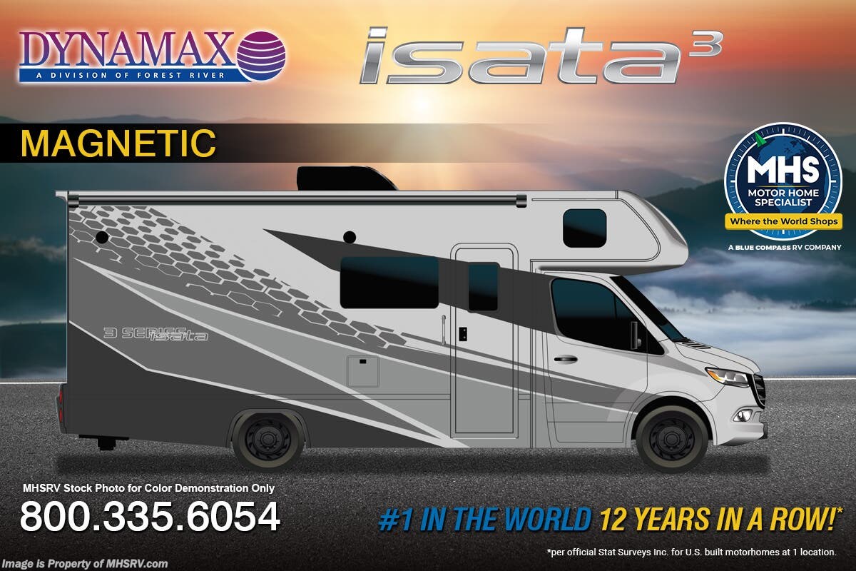 2026 Dynamax Corp Isata 3 Series 24TW AWD Sprinter Diesel RV W/ Black Alum. Wheels, OH Loft &amp; More