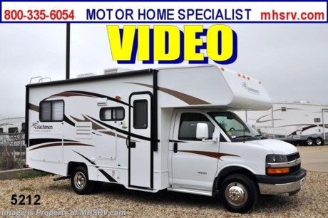 &lt;a href=&quot;http://www.mhsrv.com/coachmen-rv/&quot;&gt;&lt;img src=&quot;http://www.mhsrv.com/images/sold-coachmen.jpg&quot; width=&quot;383&quot; height=&quot;141&quot; border=&quot;0&quot; /&gt;&lt;/a&gt;
New Coachmen Freelander / TX 8/8/12. / 
&lt;object width=&quot;400&quot; height=&quot;300&quot;&gt;&lt;param name=&quot;movie&quot; value=&quot;http://www.youtube.com/v/SBqi8PKYWdo?version=3&amp;amp;hl=en_US&quot;&gt;&lt;/param&gt;&lt;param name=&quot;allowFullScreen&quot; value=&quot;true&quot;&gt;&lt;/param&gt;&lt;param name=&quot;allowscriptaccess&quot; value=&quot;always&quot;&gt;&lt;/param&gt;&lt;embed src=&quot;http://www.youtube.com/v/SBqi8PKYWdo?version=3&amp;amp;hl=en_US&quot; type=&quot;application/x-shockwave-flash&quot; width=&quot;400&quot; height=&quot;300&quot; allowscriptaccess=&quot;always&quot; allowfullscreen=&quot;true&quot;&gt;&lt;/embed&gt;&lt;/object&gt;$2,000 VISA Gift Card with purchase. Offer Ends 8/31/12.&lt;object width=&quot;400&quot; height=&quot;300&quot;&gt;&lt;param name=&quot;movie&quot; value=&quot;http://www.youtube.com/v/RqNmQzNdFZ8?version=3&amp;amp;hl=en_US&quot;&gt;&lt;/param&gt;&lt;param name=&quot;allowFullScreen&quot; value=&quot;true&quot;&gt;&lt;/param&gt;&lt;param name=&quot;allowscriptaccess&quot; value=&quot;always&quot;&gt;&lt;/param&gt;&lt;embed src=&quot;http://www.youtube.com/v/RqNmQzNdFZ8?version=3&amp;amp;hl=en_US&quot; type=&quot;application/x-shockwave-flash&quot; width=&quot;400&quot; height=&quot;300&quot; allowscriptaccess=&quot;always&quot; allowfullscreen=&quot;true&quot;&gt;&lt;/embed&gt;&lt;/object&gt; MSRP $73,507. New 2013 Coachmen Freelander: Model 21QB: This Class C RV measures approximately 23 feet 11 inches in length and features a large U-Shaped dinette. Options include stainless steel wheel inserts, large LCD TV w/DVD player, rear ladder, Travel easy Roadside Assistance, child safety net &amp; ladder, heated tanks, back-up camera &amp; monitor, power patio awning, 50 gallon fresh water, 5,000lb hitch, high gloss fiberglass sidewalls, glass door shower, generator, large rear bed and the beautiful Brazilian Cherry wood package. The Coachmen Freelander RV also features a Chevy 4500 series chassis, 6.0L Vortec V-8, 6-speed automatic transmission, the Azdel Super-Lite composite sidewalls and more. Motor Home Specialist IS THE #1 VOLUME SELLING DEALER IN THE WORLD with 1 LOCATION! CALL MOTOR HOME SPECIALIST at 800-335-6054 or VISIT MHSRV .com FOR ADDITIONAL PHOTOS, DETAILS, FACTORY WINDOW STICKER, BROCHURE, VIDEOS &amp; MORE.